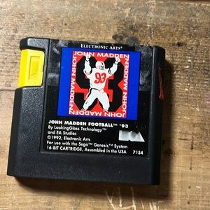 John madden for Sega genesis. For parts or repair
